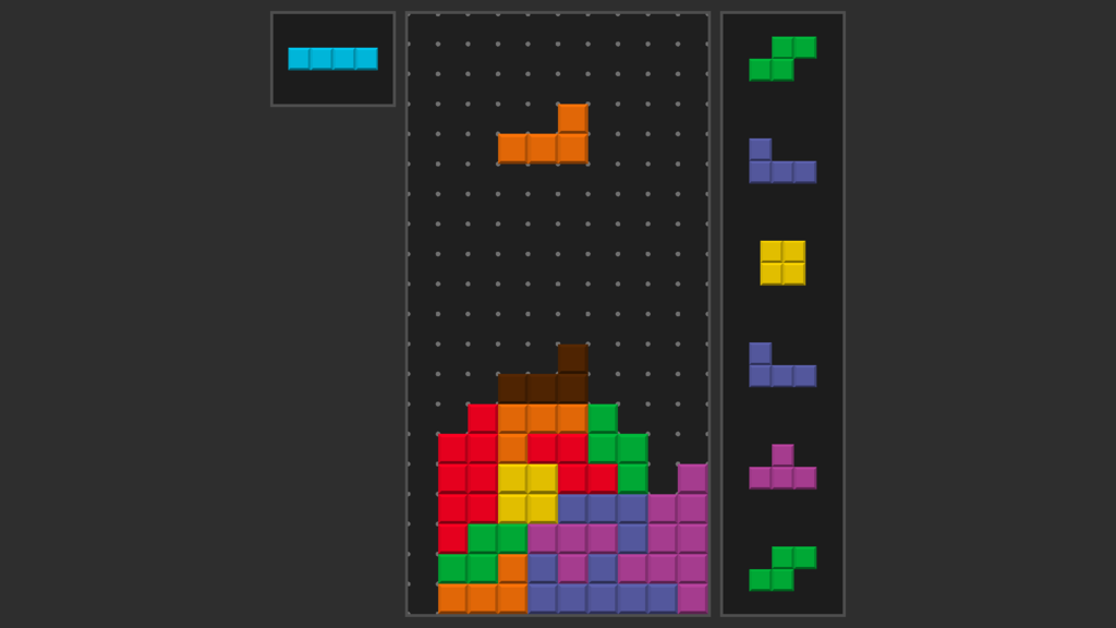 Preview of the Tetris clone project